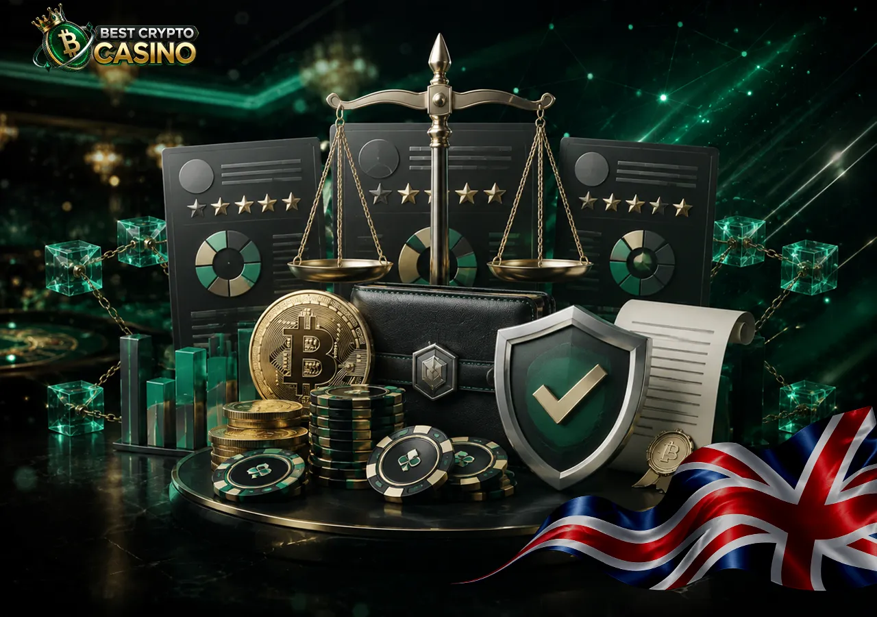 Crypto casino evaluation based on ratings, analysis, documents and trust factors